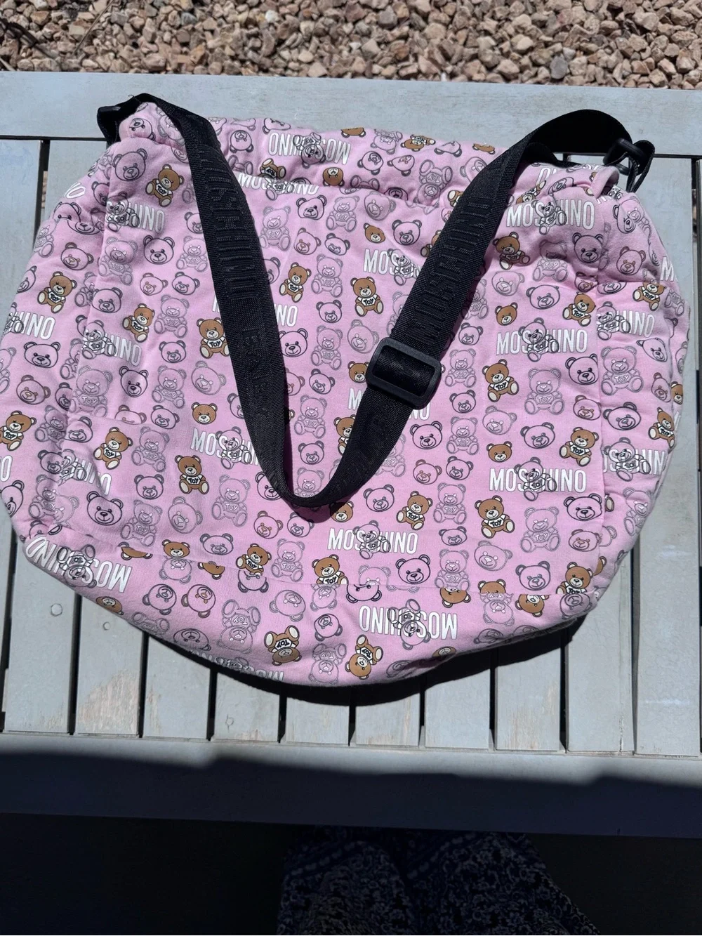 Moschino pink teddy